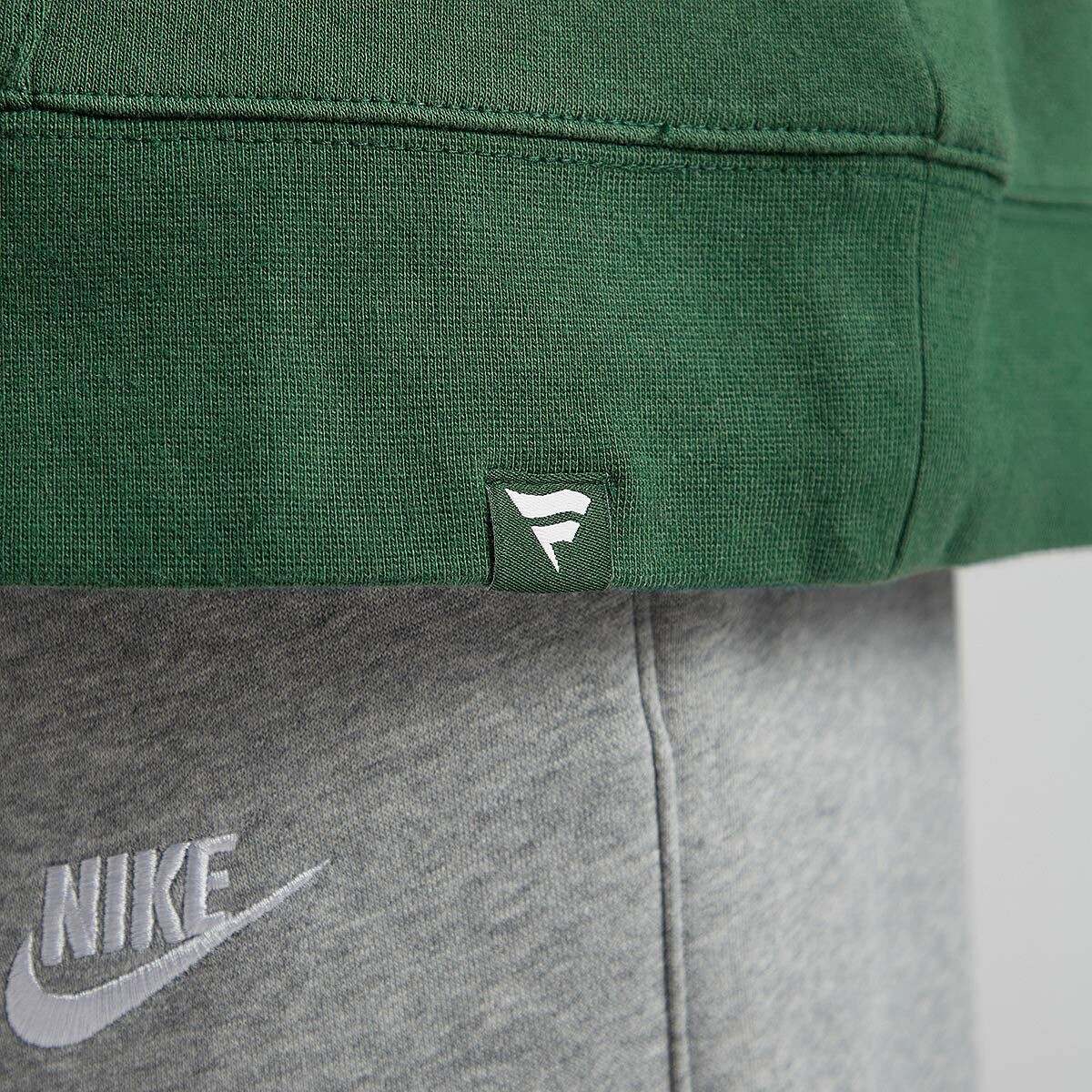 Толстовка MLB OAKLAND ATHLETICS FUNDAMENTALS FLEECE Hoody Nike, цвет Dunkelgrün/Goldgelb — фото 4