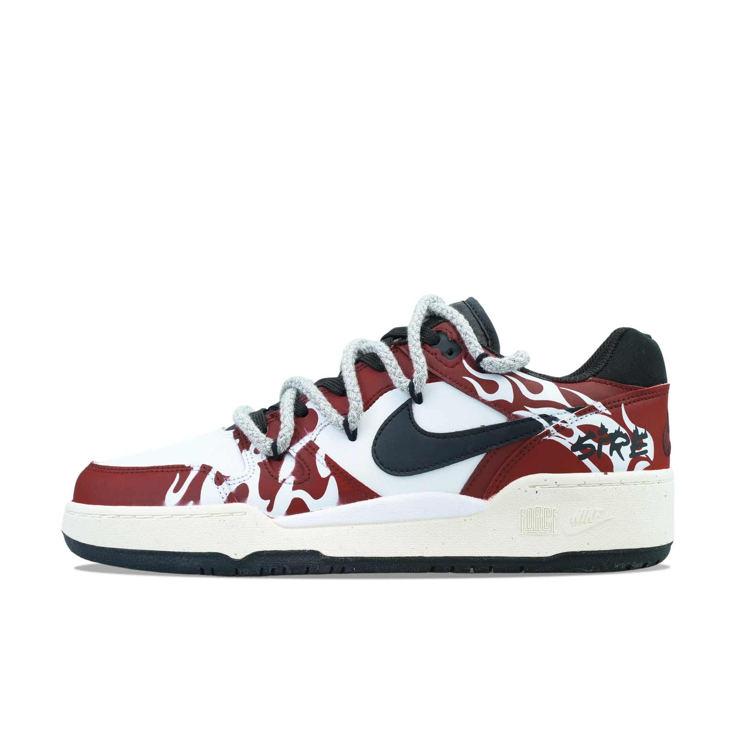 

Nike Полноразмерные низкие скейтборд кроссовки мужские white red