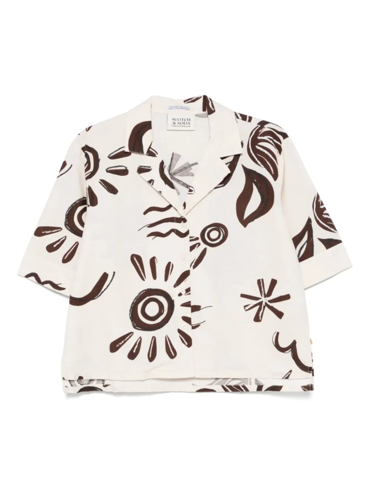 

Scotch & Soda рубашка с цветочным принтом, нейтральный