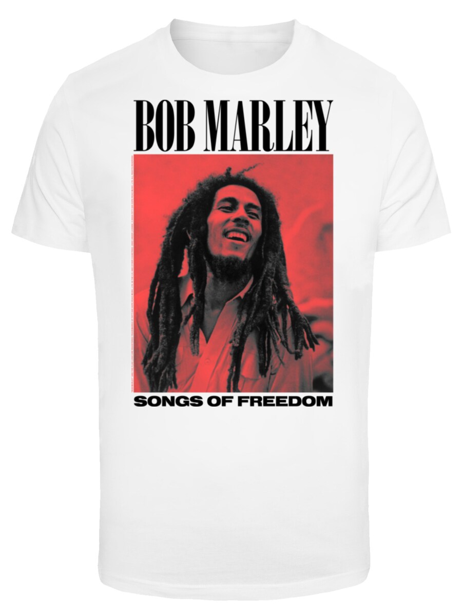 

Рубашка F4NT4STIC Bob Marley Songs Of Freedom Reggae Music, белый