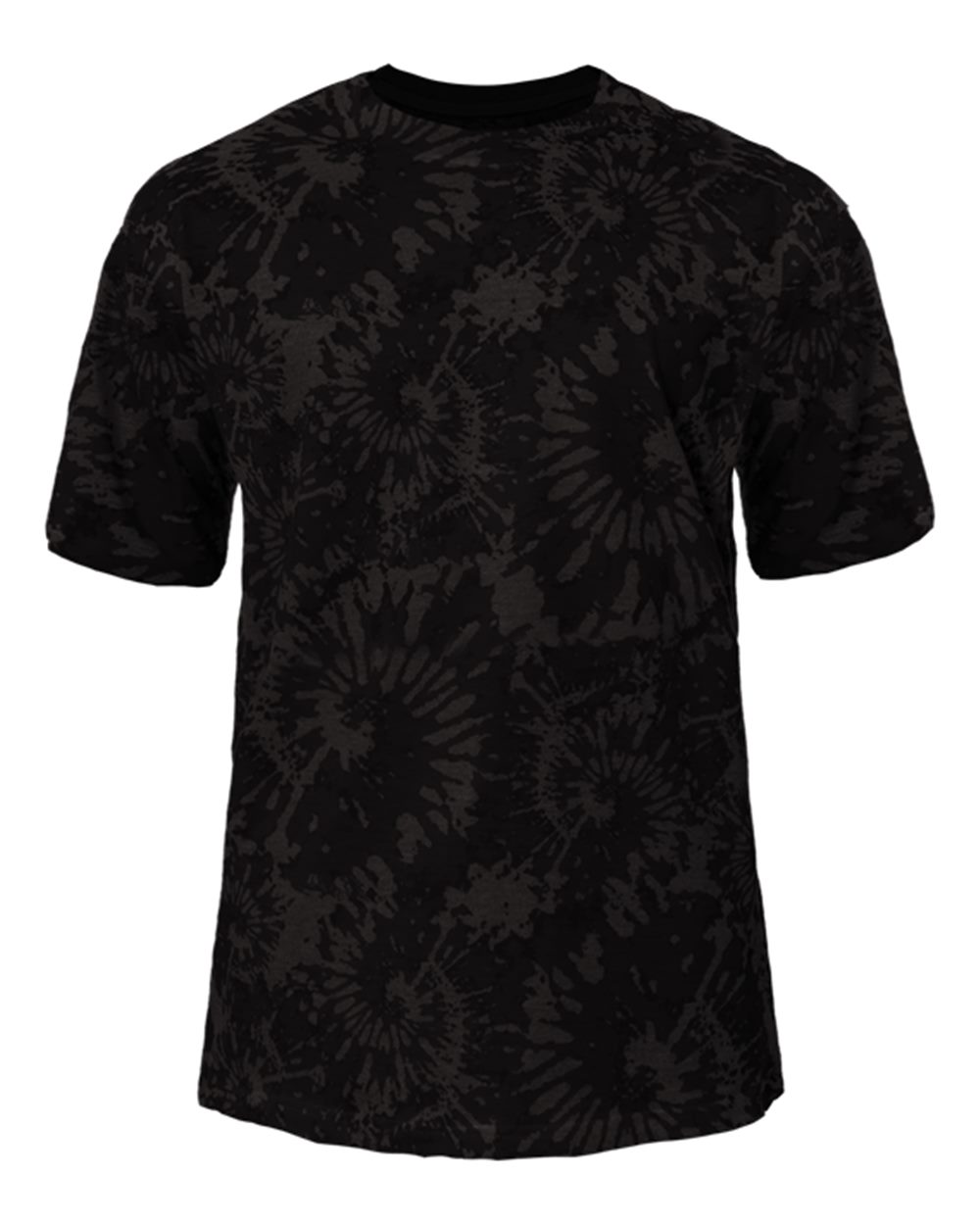 

Футболка из трехцветной смеси с узором «тай-дай» Badger, цвет black tie-dye