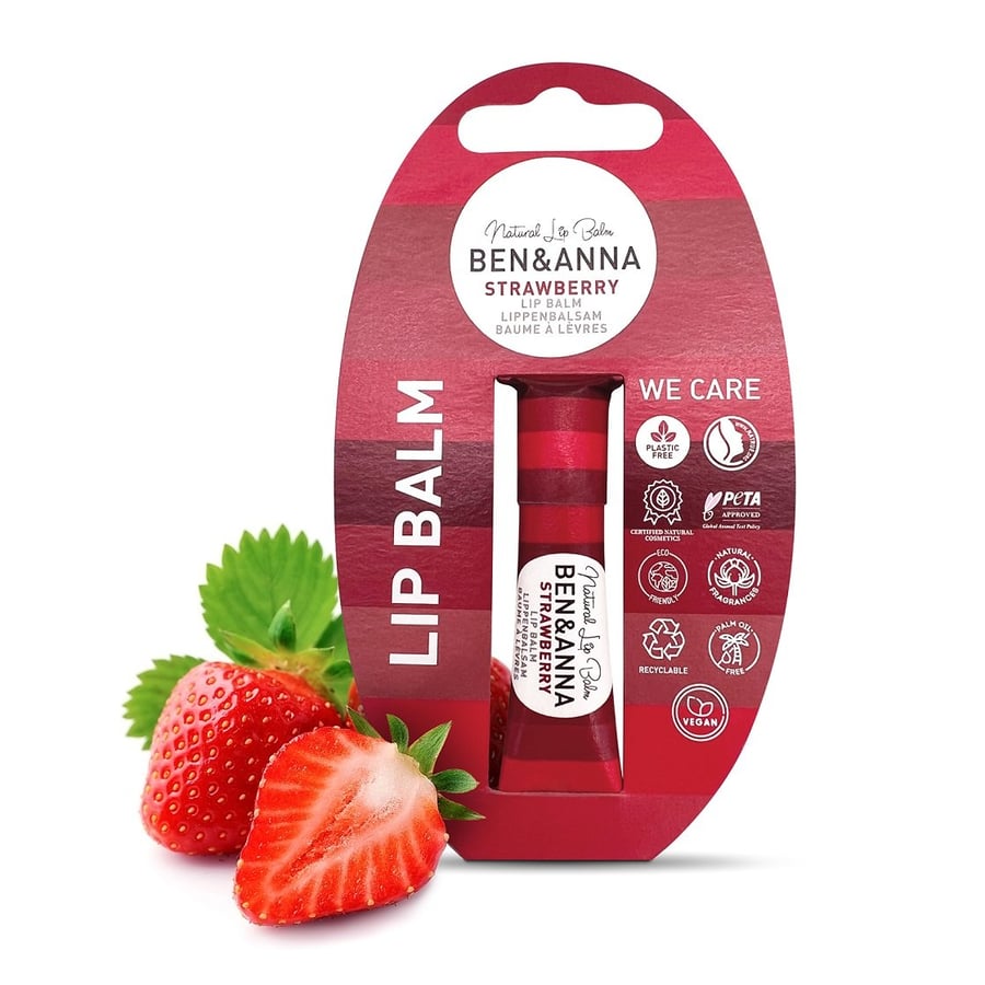 

Ben&Anna, Натуральный бальзам для губ Strawberry - клубника, 6 г