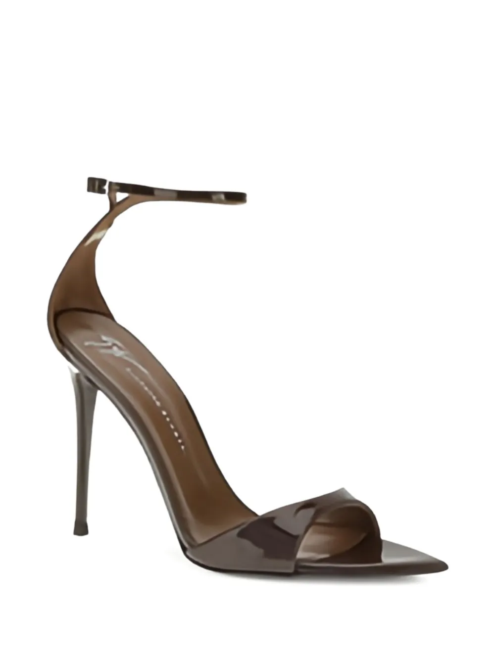 Сандалии с острым носком и ремешком на щиколотке высотой 105 мм Giuseppe Zanotti, черный — фото 2