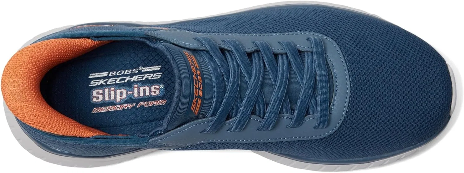 Мужские кроссовки Skechers Hands Free Slip-ins Squad Chaos - Balanced Edge, Navy Blue Multicoloured — фото 4