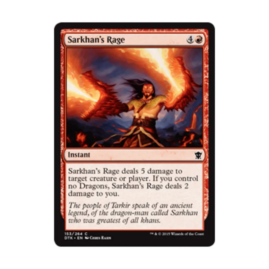 

CCG Ярость Сархана (клавиша), MTG - Dragons of Tarkir