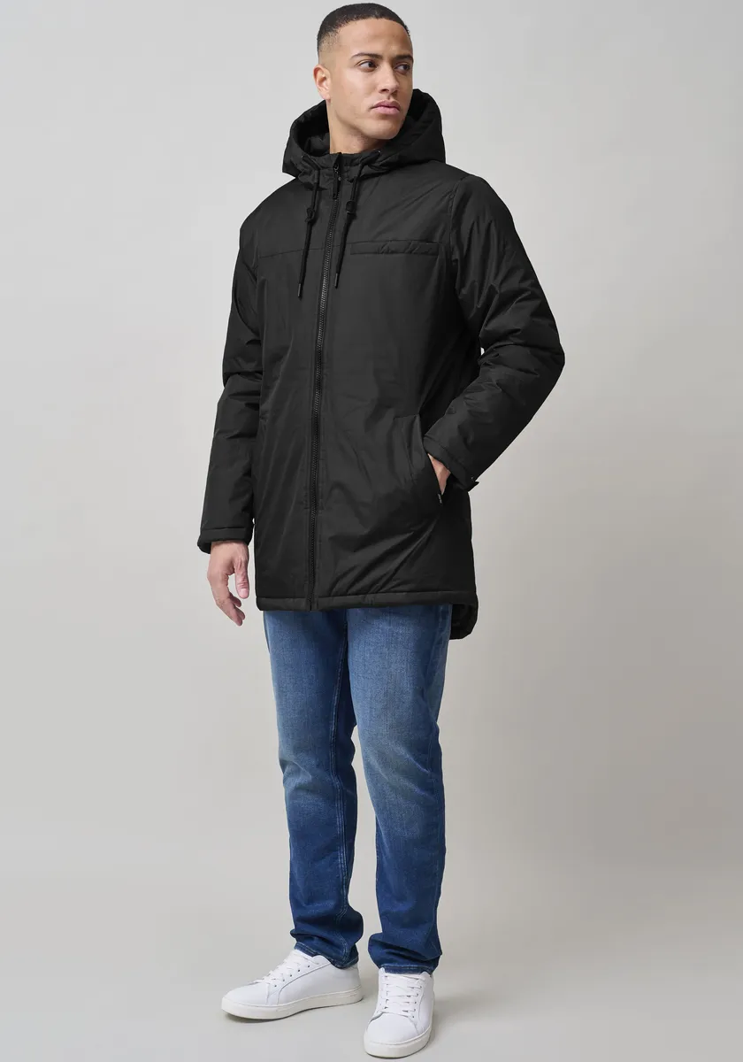 

Длинная куртка из смеси "Jacket Otw", с капюшоном Blend, черный