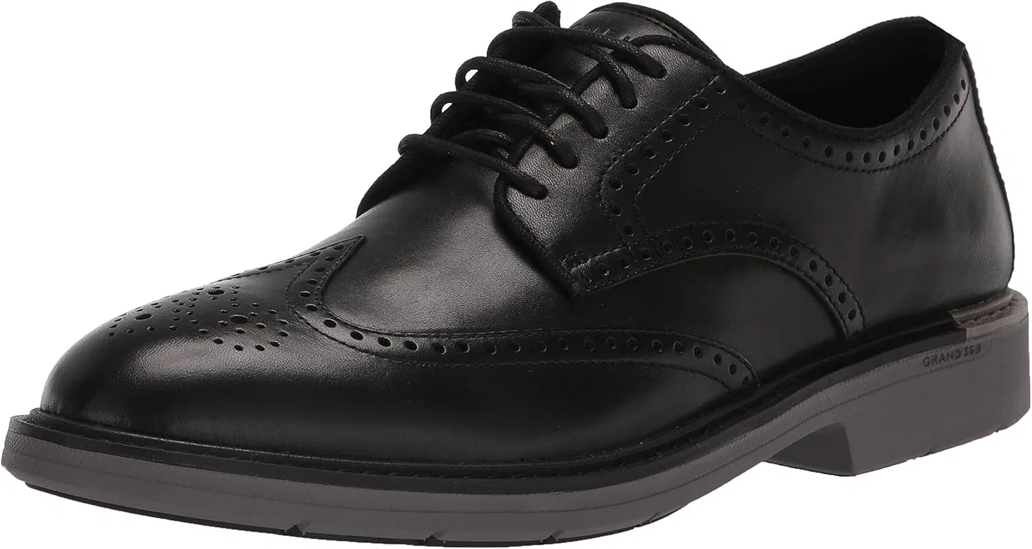 Мужские оксфорды Cole Haan Go-to Wingtip, черный/серый