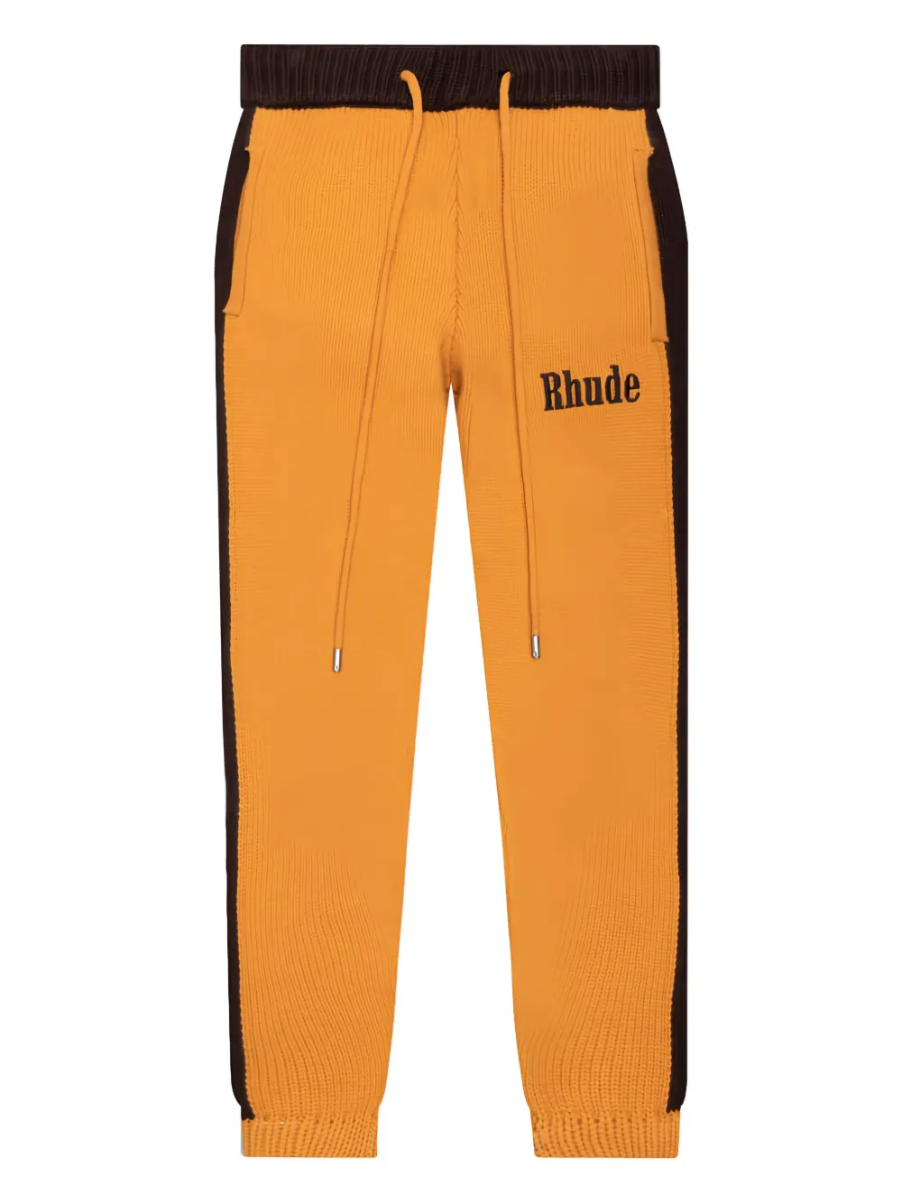 

Трикотажные спортивные брюки с полосками по бокам RHUDE, желтый
