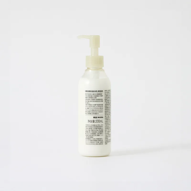 MUJI Увлажняющий лосьон для тела с ферментированными отрубями, 200 мл, Jasmine Aroma — фото 3