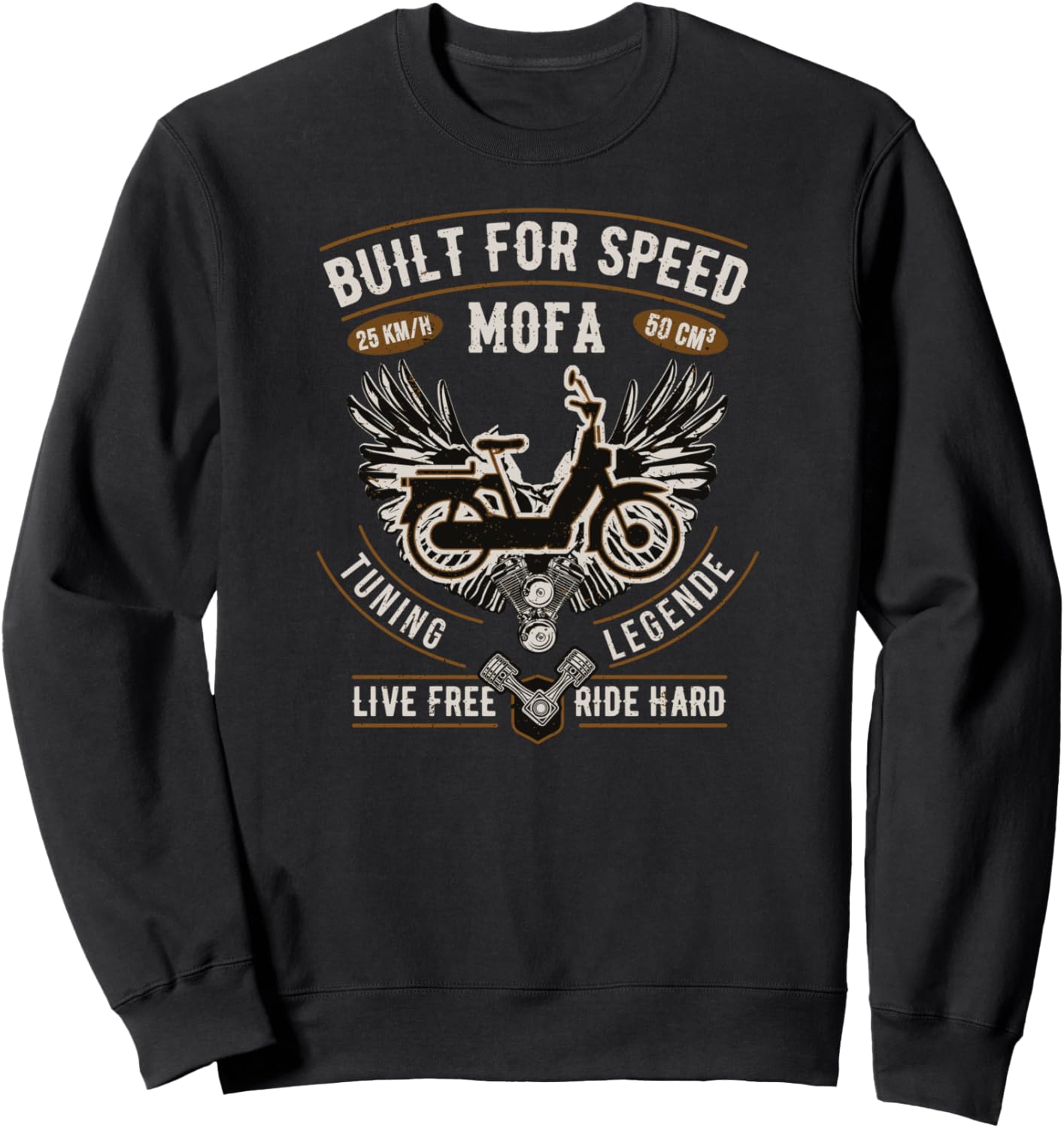 

Футболка с изображением мопеда, скутера и мопеда, черная Moped Mofa Zubehor Geschenke Shirts