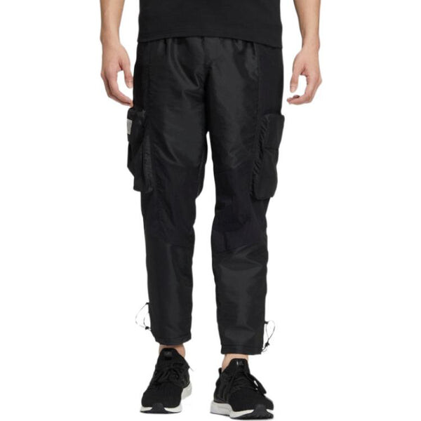 Спортивные штаны Men's adidas Solid Color Pocket Logo Printing Straight Lacing Sports Pants/Trousers/Joggers Black, мультиколор — фото 3