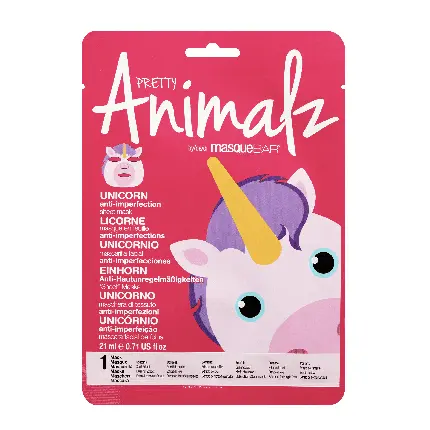 

Тканевая маска Pretty Animalz Unicorn, 0,71 жидких унций, Masque Bar