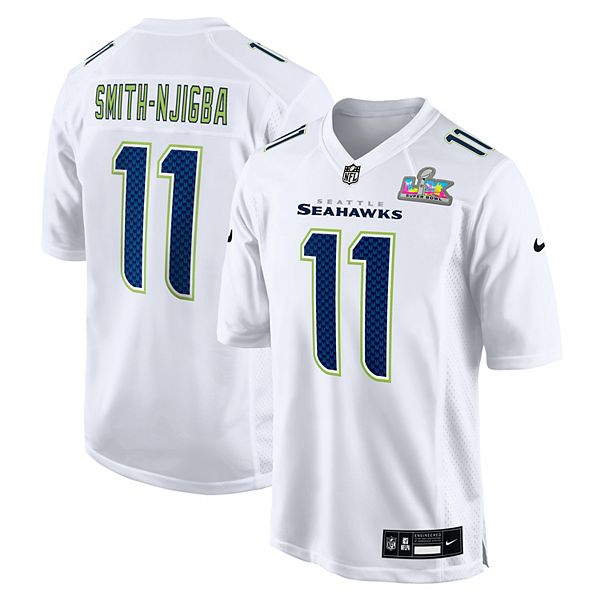 

Мужская футболка Jaxon Smith-Njigba Seattle Seahawks Super Bowl LX Patch Tundra Fashion Game Nike