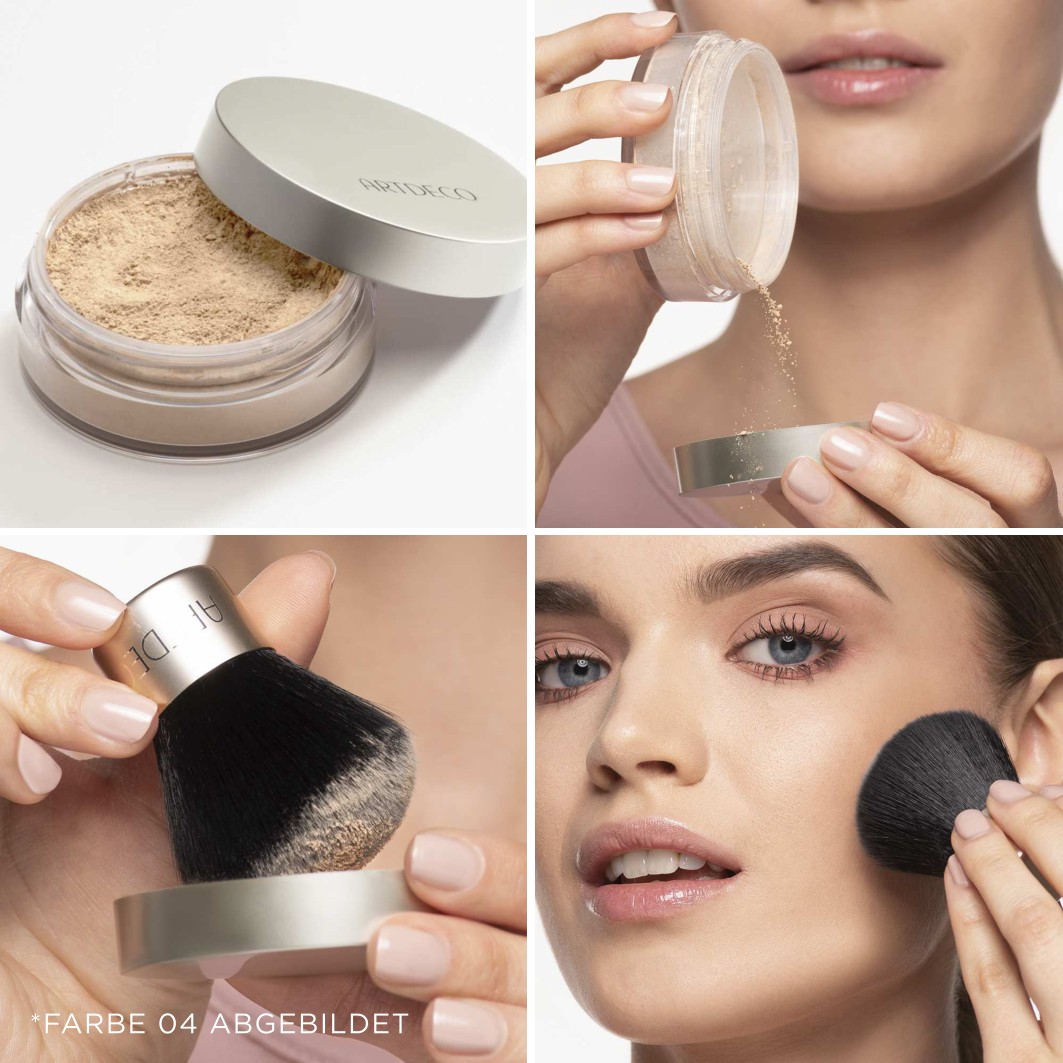 Тональный крем для лица mineral powder Artdeco, 3 - soft ivory, вес 15 гр. — фото 2