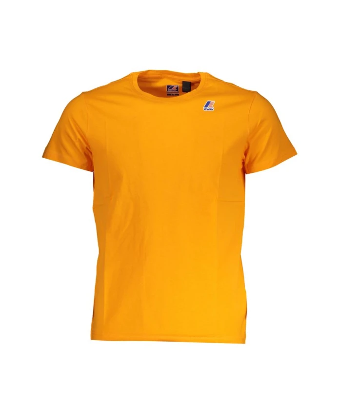 

Оранжевая хлопковая футболка с принтом и логотипом K-Way, оранжевый