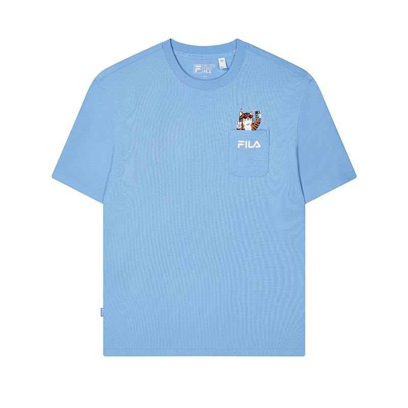 

Футболка мужская SS24 Облачная Гора Синий FILA