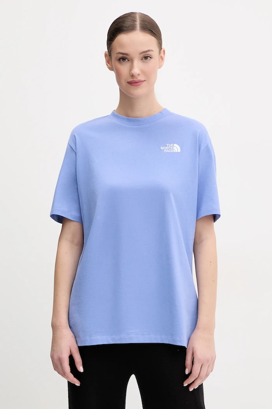 

Хлопковая футболка Essential The North Face, фиолетовый