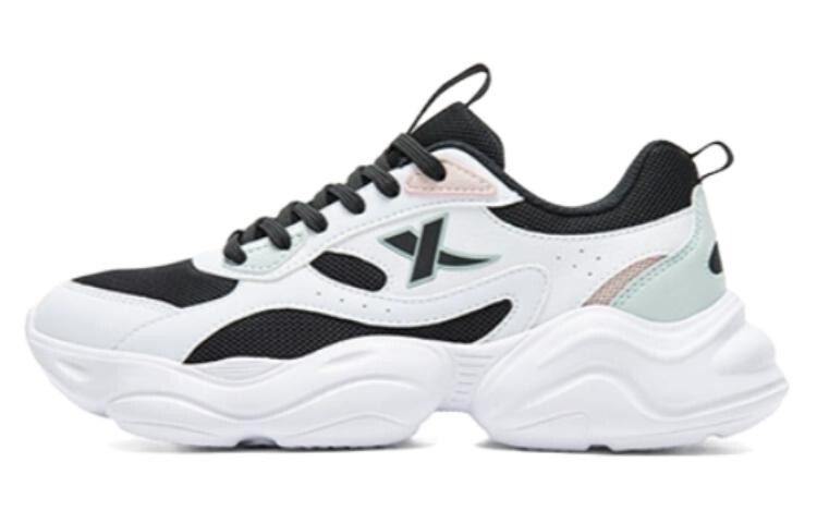 

Кроссовки XTEP Lifestyle Shoes Women's Low-top New White/Black/Snow Mist Green, белый/черный