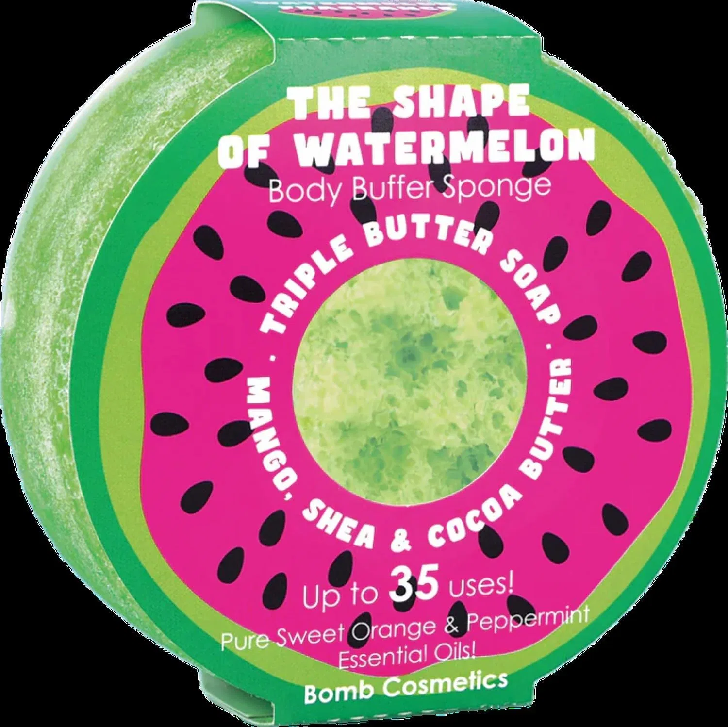 Губка-мыло 2-в-1 «Watermelon Scent» от Bomb Cosmetics Bomb Cosmetics