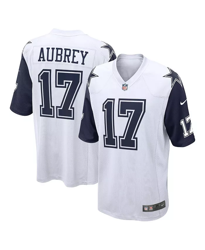 

Мужская игровая футболка Brandon Aubrey Dallas Cowboys белого цвета Nike