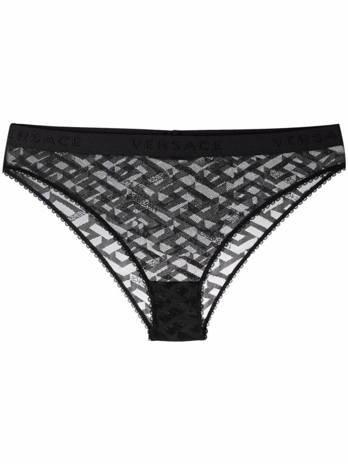

Versace трусы-брифы с узором La Greca, черный