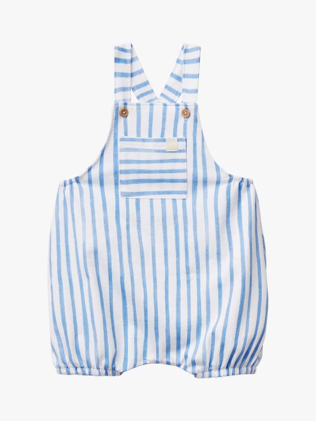 

Детские хлопковые полосатые комбинезоны Benetton, Optical White