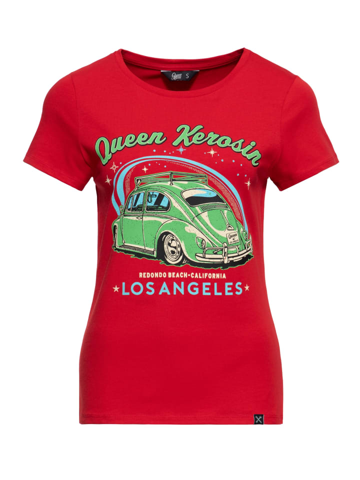 

Футболка Queen Kerosin Los Angeles красного цвета Queen Kerosin, Красный, Футболка Queen Kerosin Los Angeles красного цвета Queen Kerosin