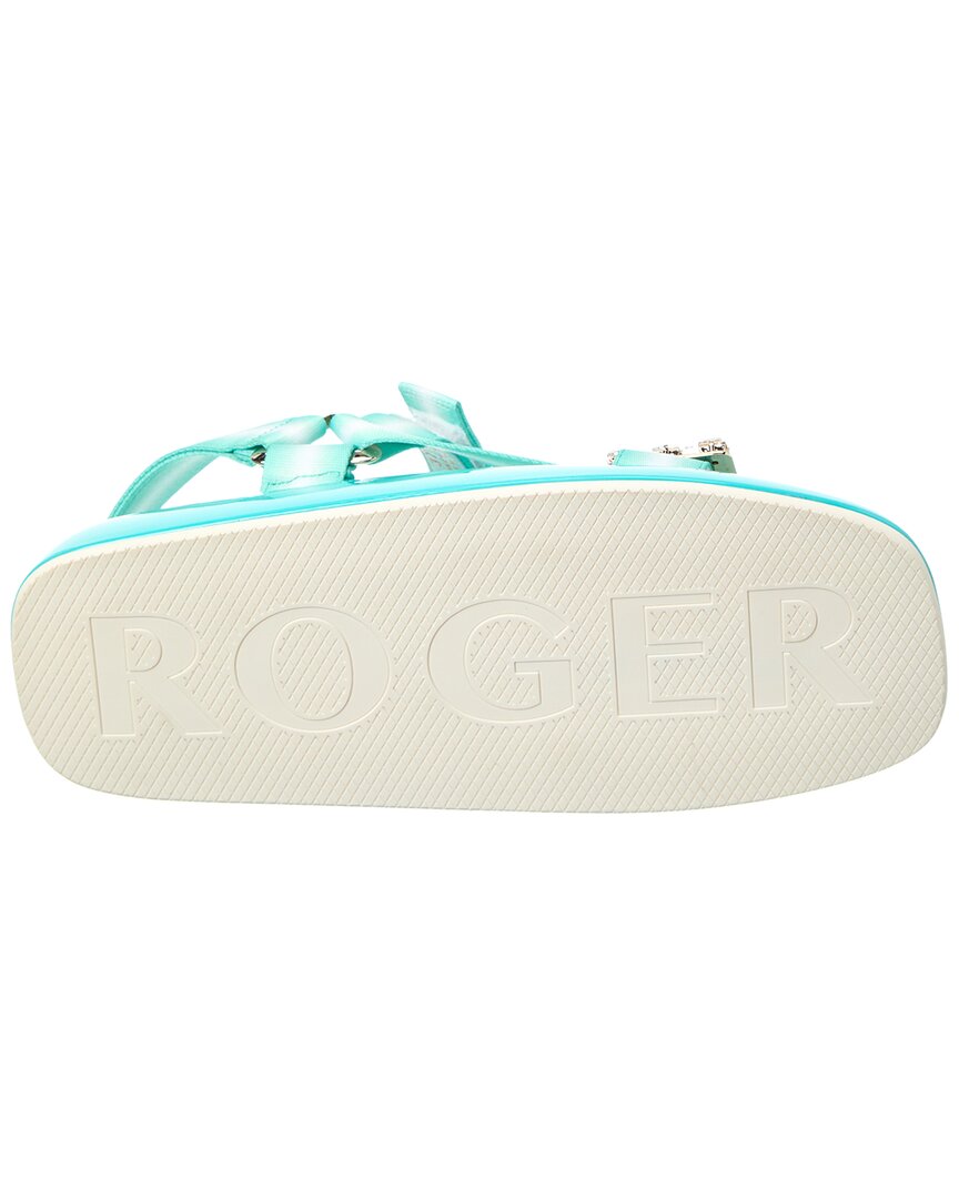 Roger Vivier Trekky Sandal, синий — фото 4