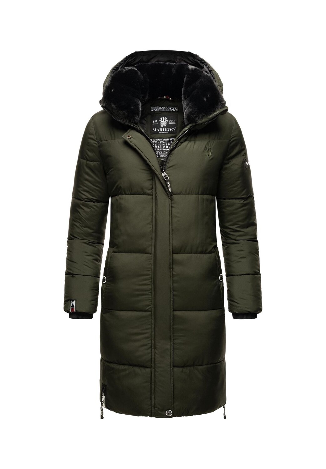

Стеганое пальто Стрелизиаа MARIKOO, цвет Dark Olive