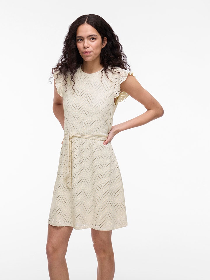 

Короткое платье Vila, кремовый