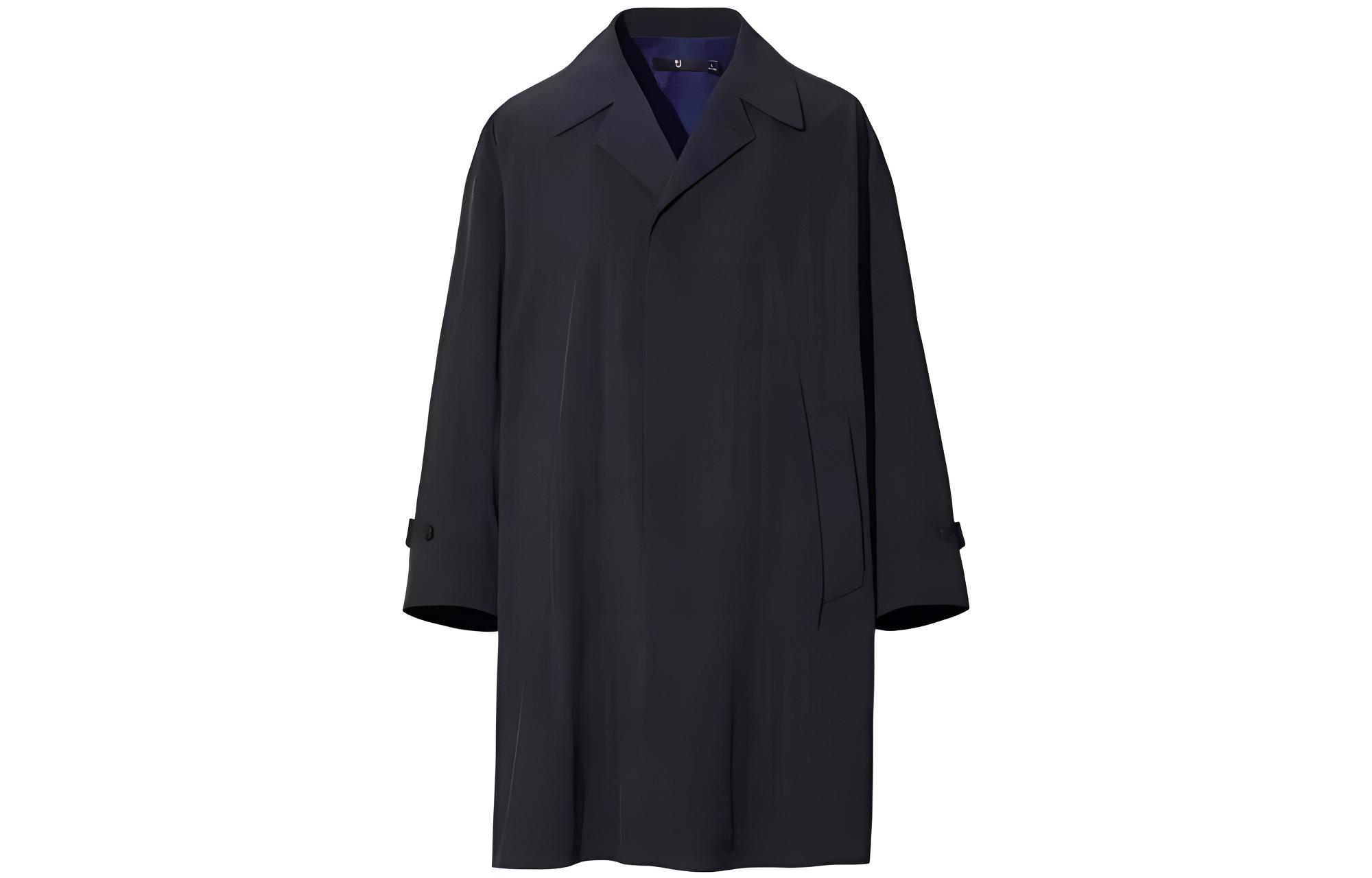 

UNIQLO Однобортное пальмо свободного кроя Jil Sander, Black