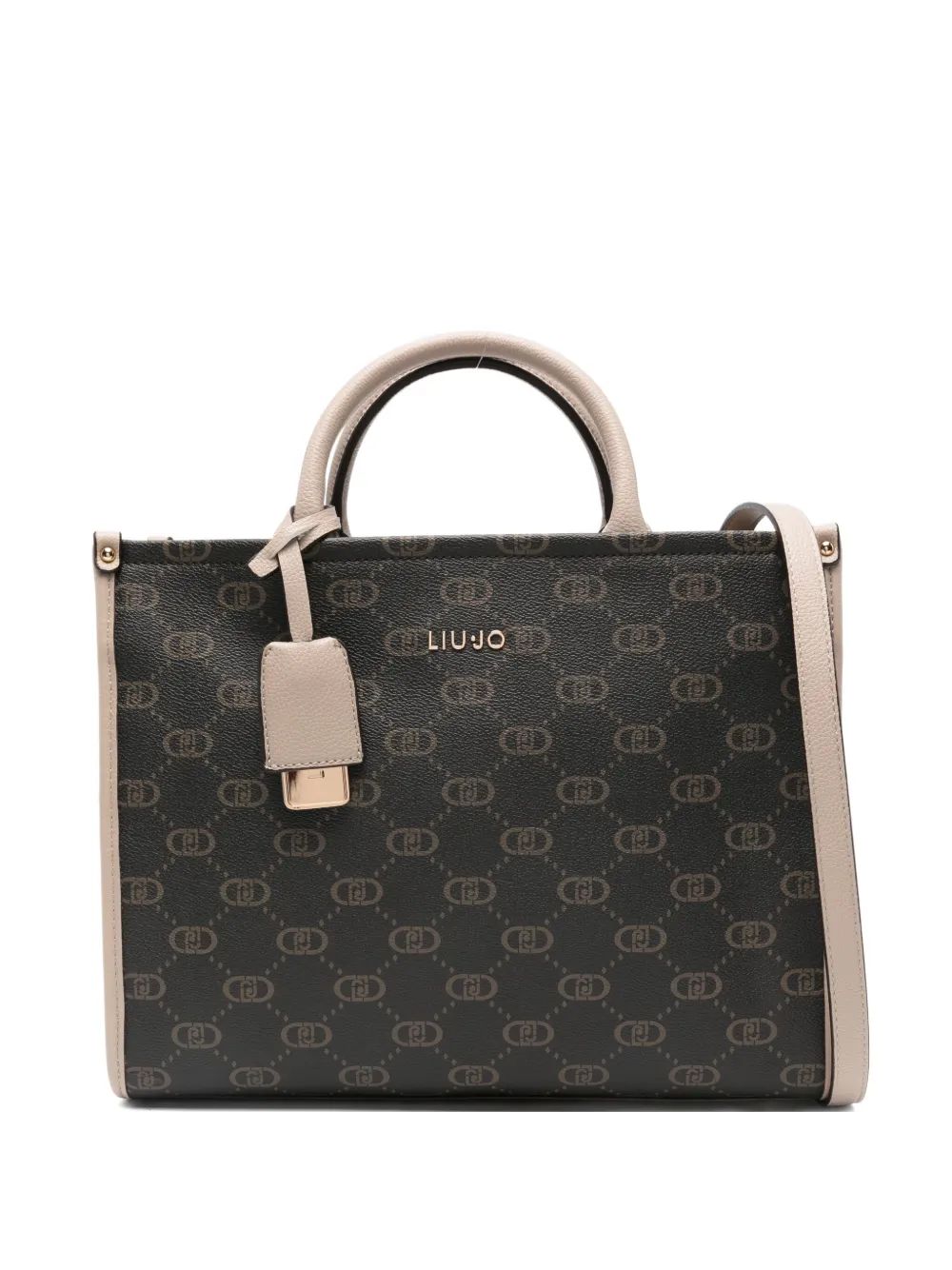 

Сумка-тоут с логотипом LIU JO, коричневый