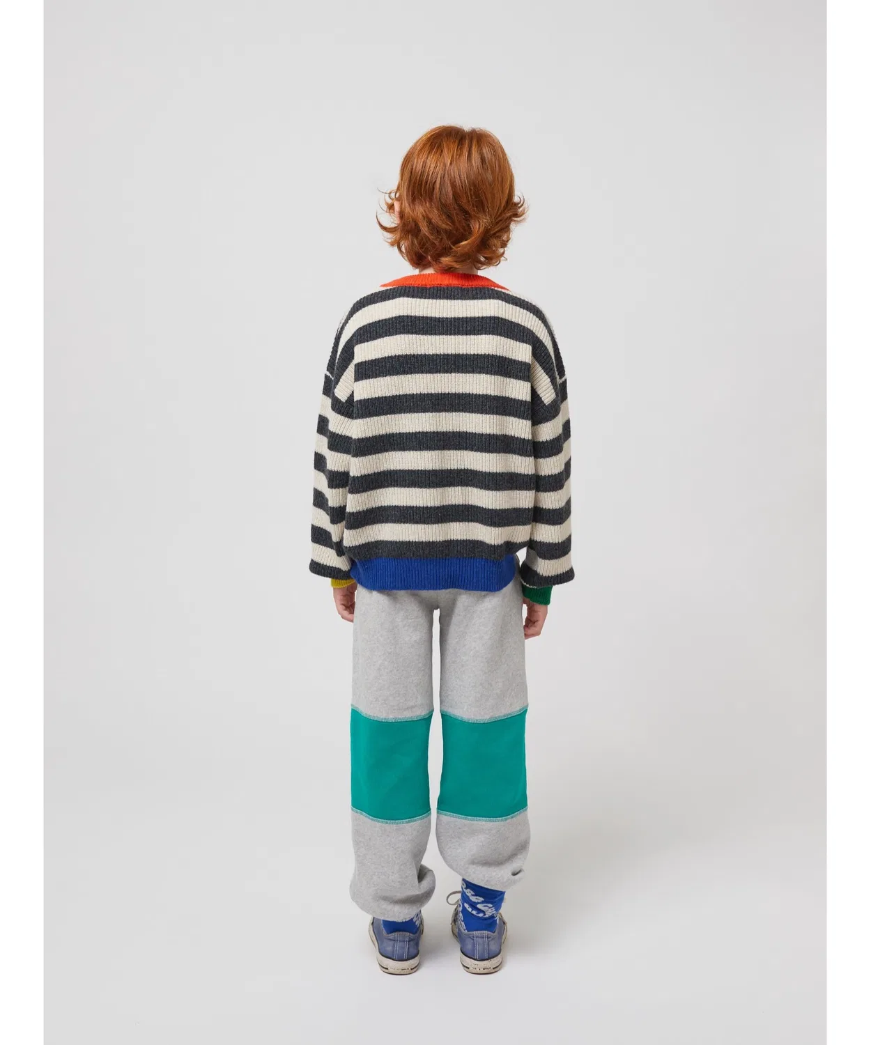 Спортивные брюки Joy Color Block из органического хлопка, цвет хизер-серый — фото 3