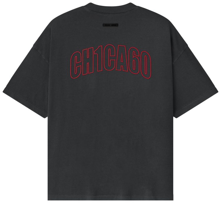 Футболка Fear of God Essentials Chicago 90s Tee, серый — фото 2