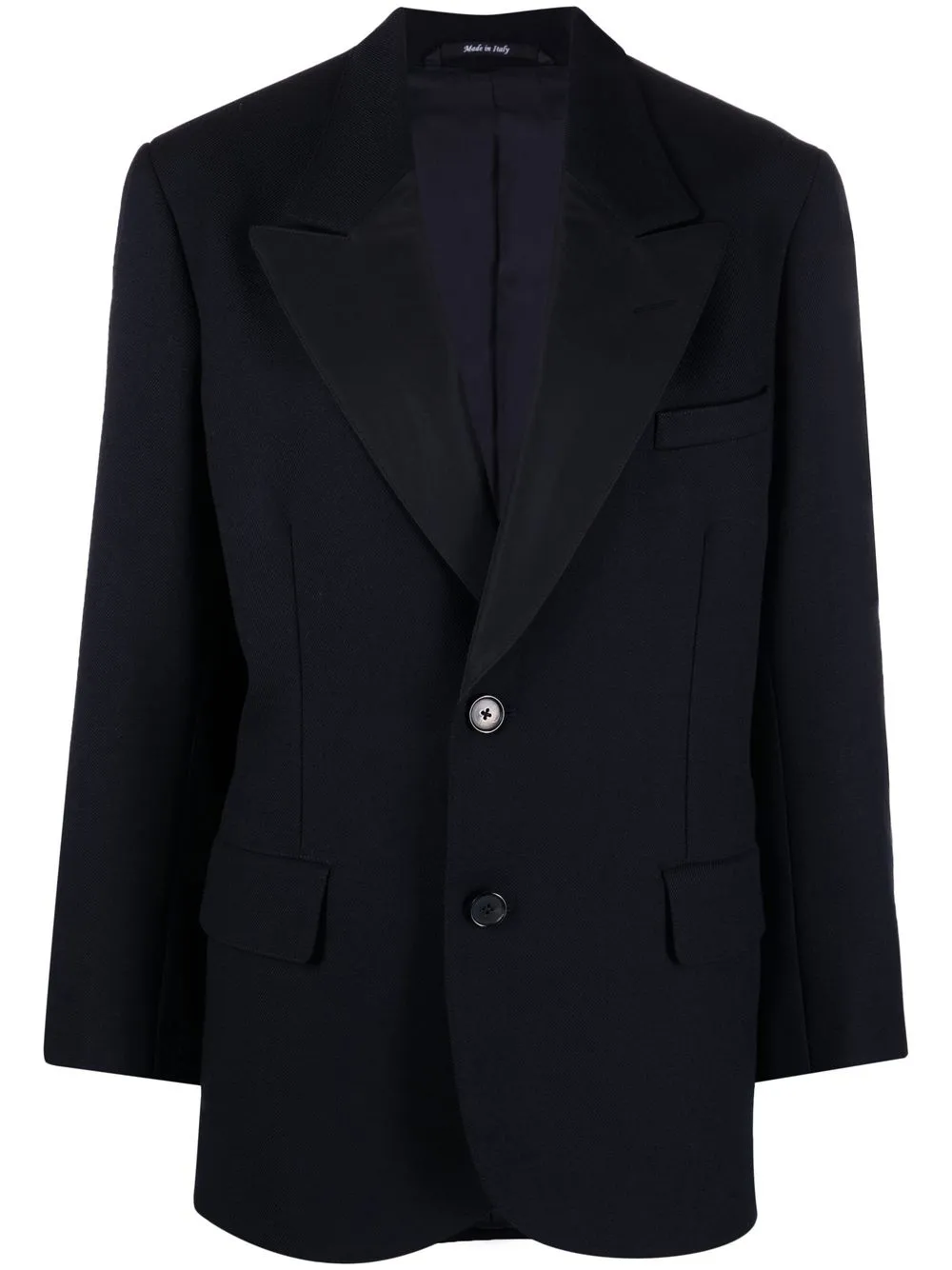 

Однобортный блейзер оверсайз MAISON MARGIELA, синий