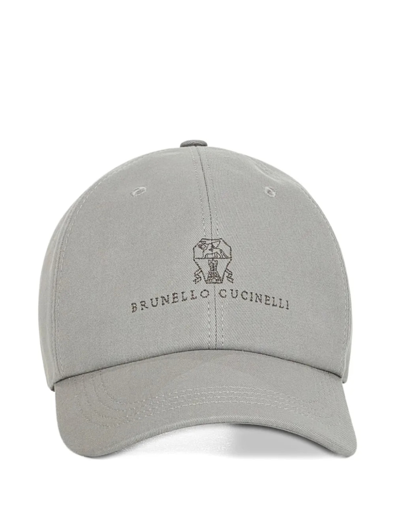 

Кепка с вышитым логотипом Brunello Cucinelli, серый