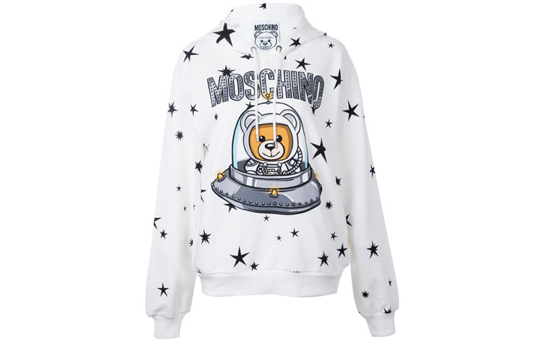 

Женская белая толстовка MOSCHINO