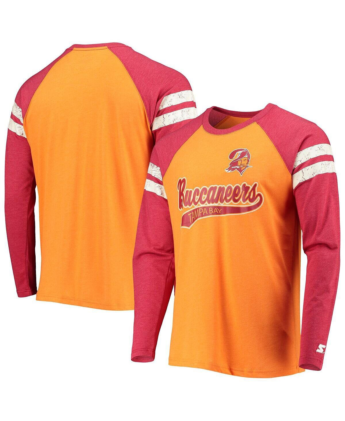 

Мужская оранжево-красная футболка Tri-Blend с длинными рукавами Tampa Bay Buccaneers Throwback League реглан Starter, Красный, Мужская оранжево-красная футболка Tri-Blend с длинными рукавами Tampa Bay Buccaneers Throwback League реглан Starter