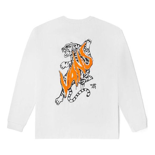 

Футболка Vans Embroidered Logo Round Neck Long Sleeves Couple Style White VN0002BRWHT, белый