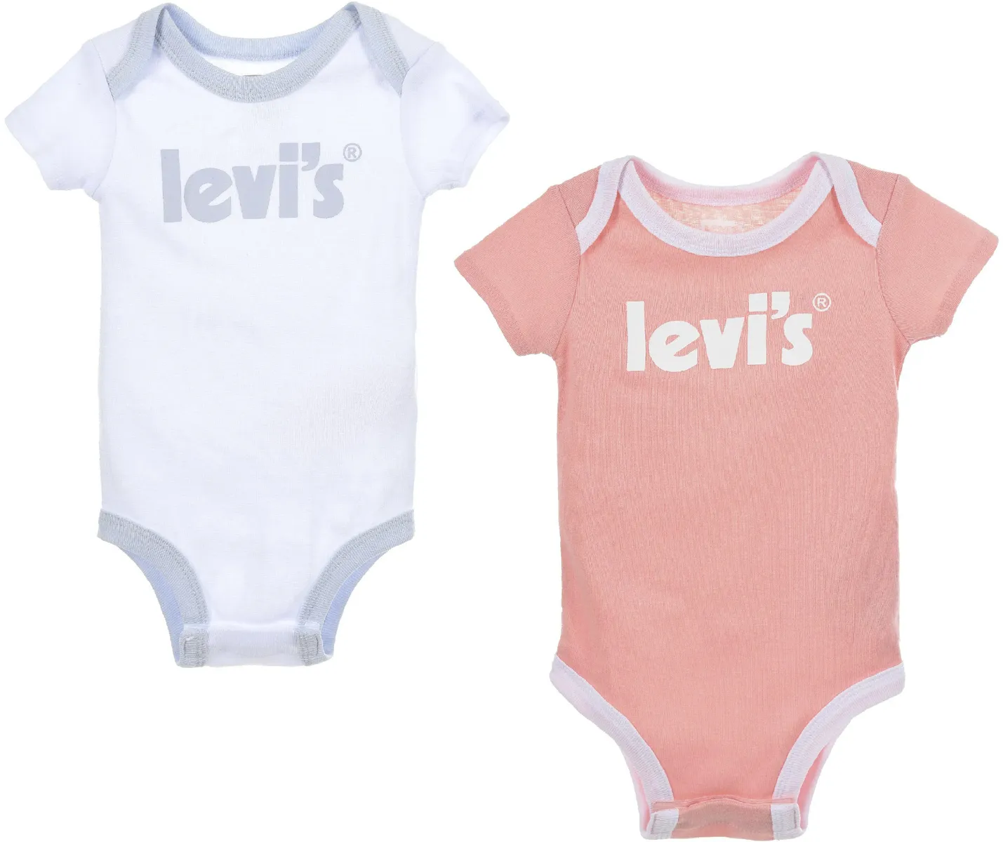 

Боди Levi's Kids с короткими рукавами, УНИСЕКС, цвет Weiß-Blau + Rosa-Weiß