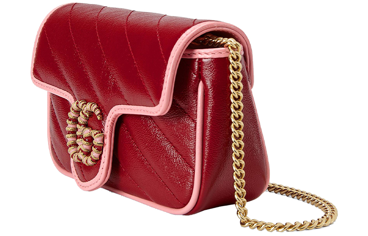 Мини-сумка Gucci GG Marmont через плечо из натуральной кожи — фото 3