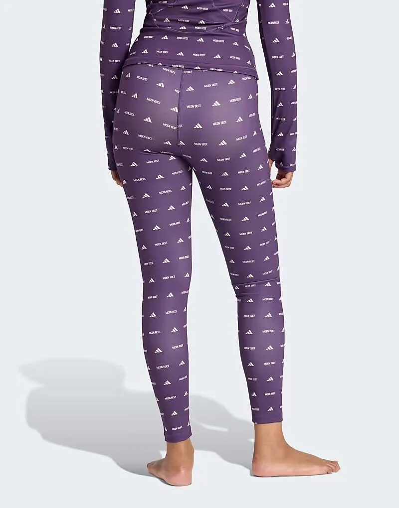 Adidas performance Adidas x moon boot legging в цвете Aurora Plum — фото 2