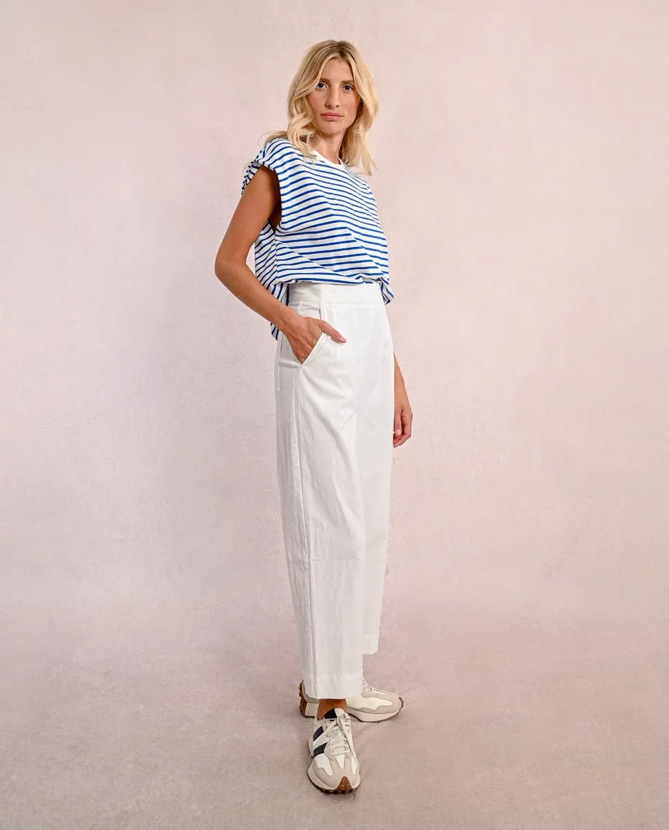 

Женские брюки с завышенной талией укороченные Molly Bracken, белый