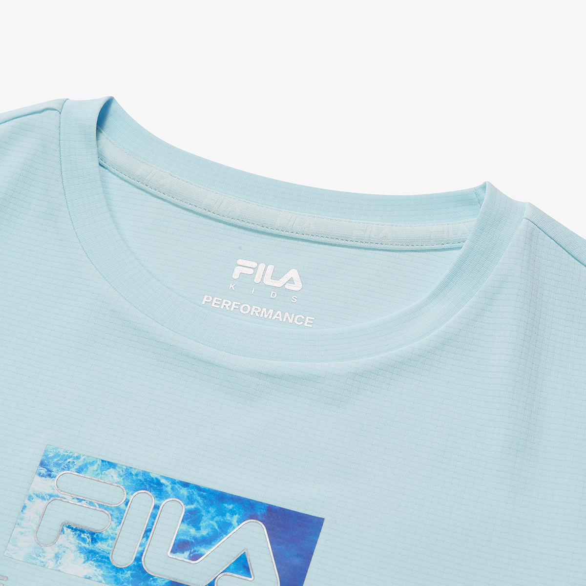 Футболка snow crystal детская FILA KIDS, синий — фото 4