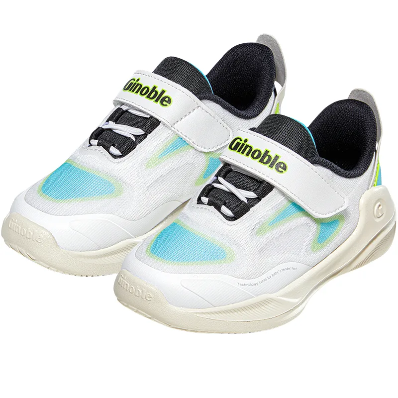 Кроссовки для малышей Balance с легкой амортизацией GINOBLE, Feather White/Lotus Orange — фото 4