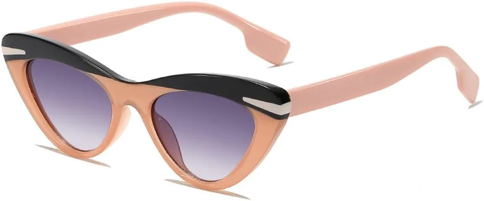 

Ретро женские солнцезащитные очки «кошачий глаз» с улучшенной защитой от солнца, модные солнцезащитные очки для девушек, персонализированные очки HVTVTLA, Orange