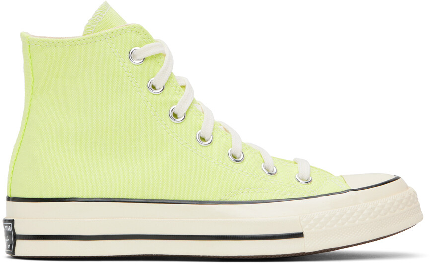 

Зеленые высокие кроссовки Chuck 70 Converse, Citron this/Egret/Black