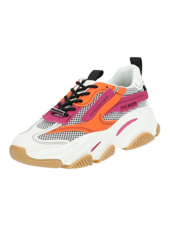 

Кроссовки на шнуровке Steve Madden, цвет orange multi