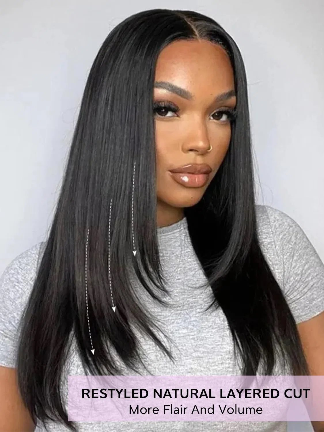 Женский парик из натуральных волос 22 дюйма с плотностью 200% Eool, 9 X 6 Glueless Wig — фото 2