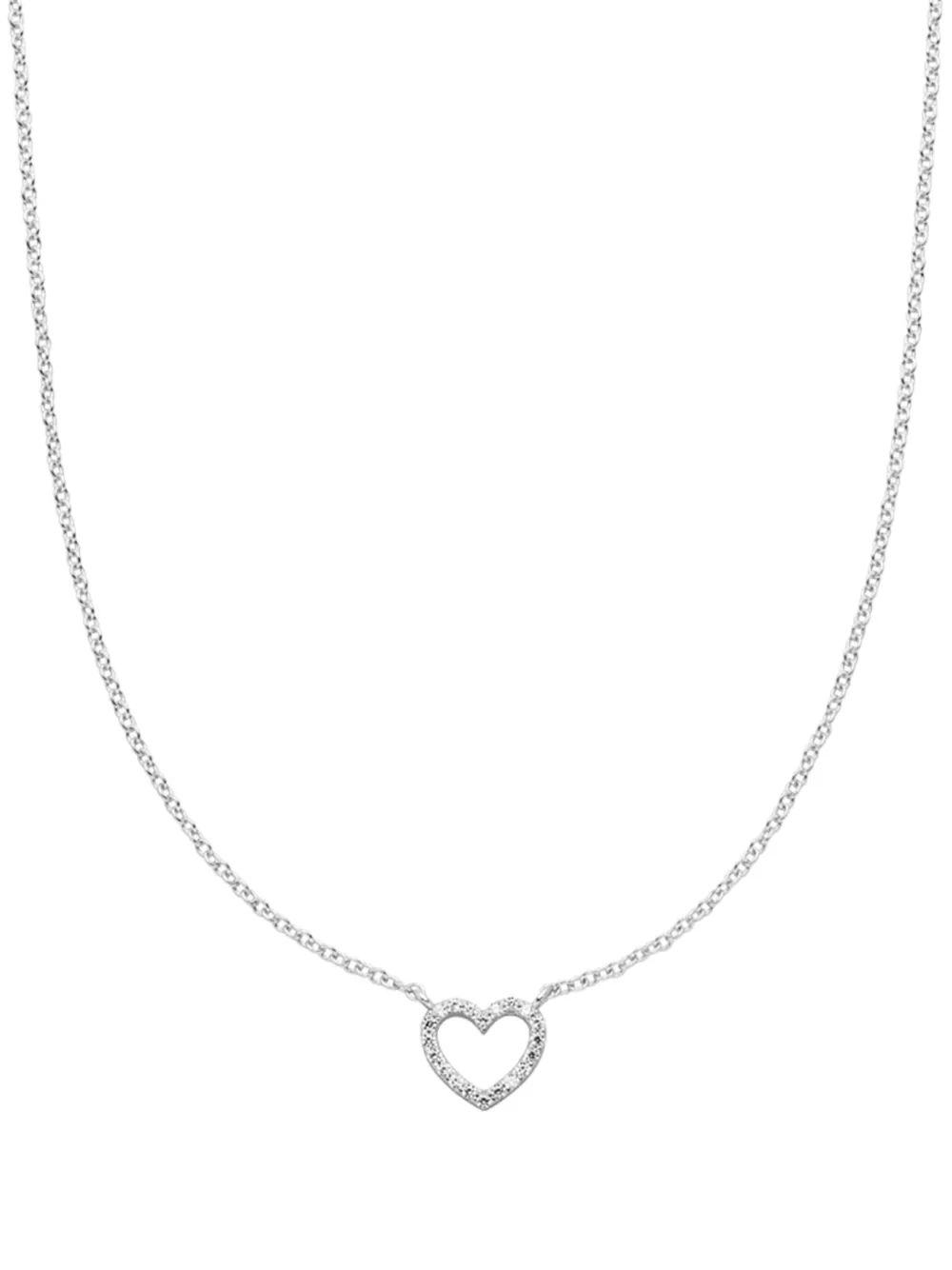 

Колье Heart из белого золота с бриллиантами VEYNOU, серебяный